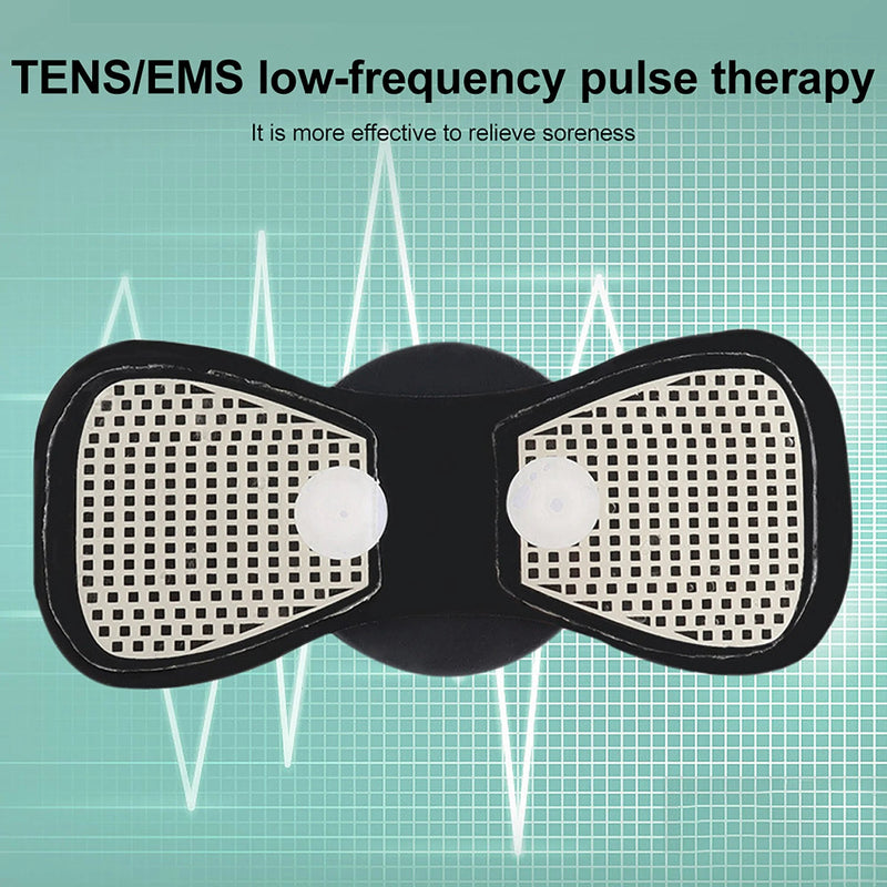 Mini massageador de pescoço, estimulador muscular elétrico, adesivos para massagem cervical, almofadas de massagem com controle remoto para a saúde do corpo e das costas - Nuvetzi.