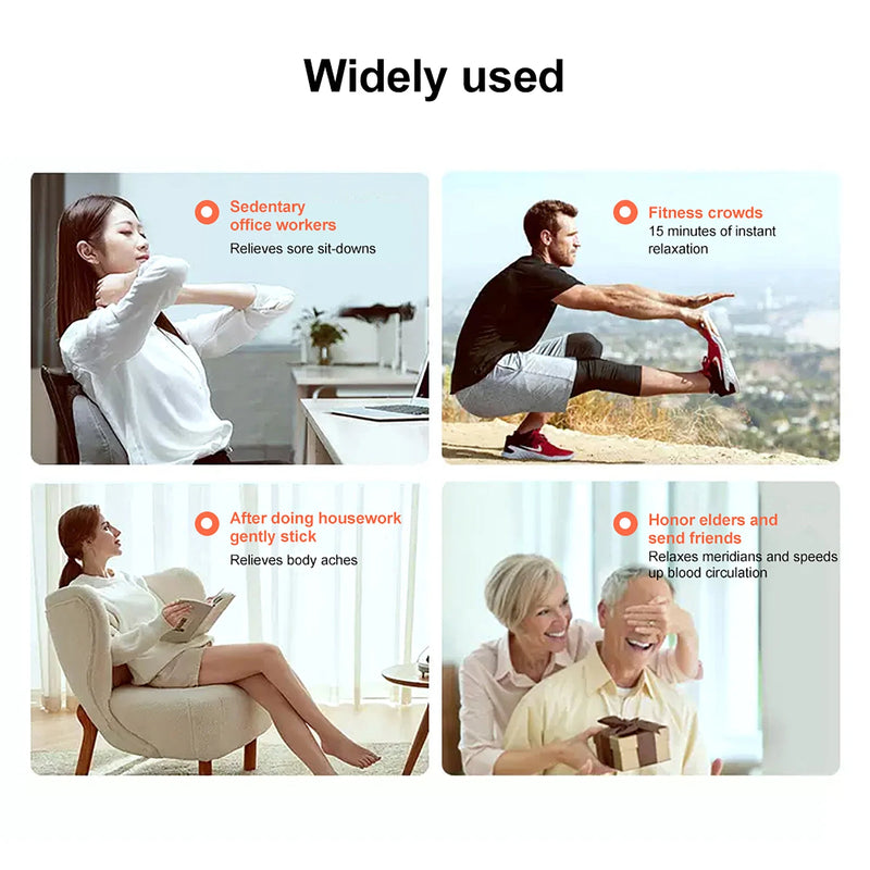 Mini massageador de pescoço, estimulador muscular elétrico, adesivos para massagem cervical, almofadas de massagem com controle remoto para a saúde do corpo e das costas - Nuvetzi.