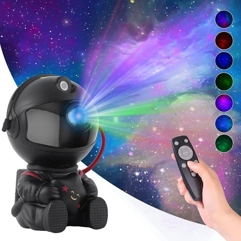 Projetor de luz 2025, céu estrelado, aurora, astronauta, espaço, projetor, nebulosa, teto, quarto, decoração de casa, presente infantil. - Nuvetzi.