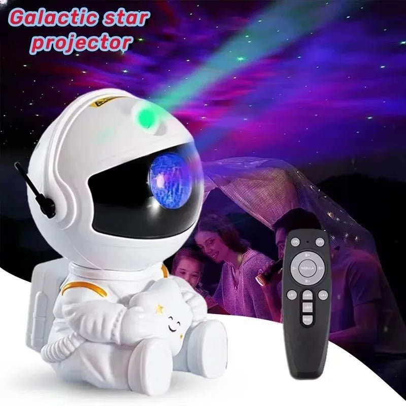 Projetor de luz 2025, céu estrelado, aurora, astronauta, espaço, projetor, nebulosa, teto, quarto, decoração de casa, presente infantil. - Nuvetzi.