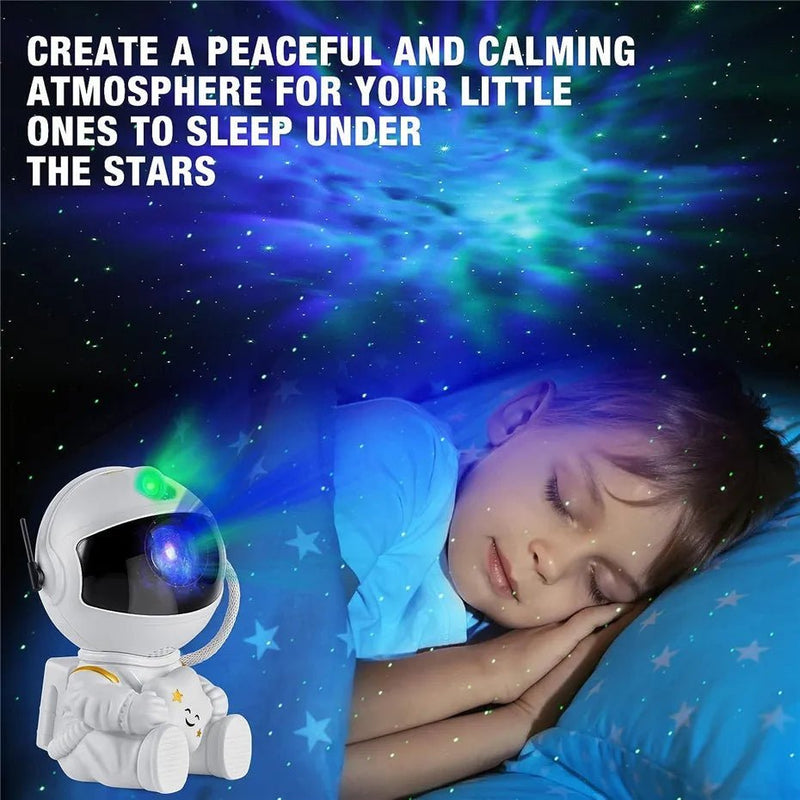 Projetor de luz 2025, céu estrelado, aurora, astronauta, espaço, projetor, nebulosa, teto, quarto, decoração de casa, presente infantil. - Nuvetzi.