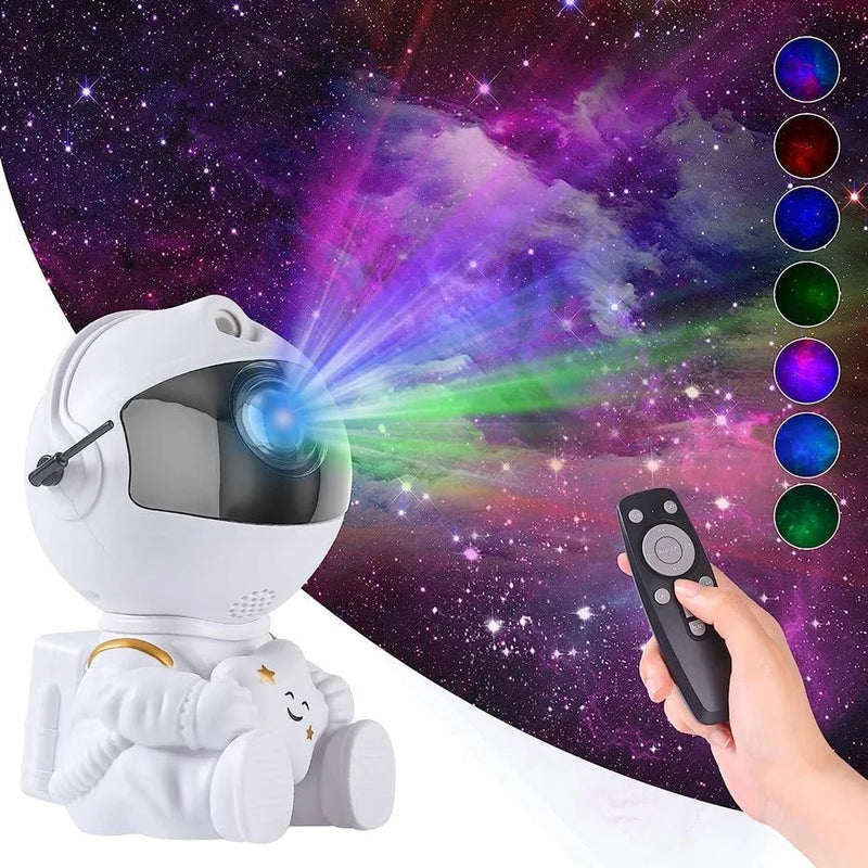 Projetor de luz 2025, céu estrelado, aurora, astronauta, espaço, projetor, nebulosa, teto, quarto, decoração de casa, presente infantil. - Nuvetzi.