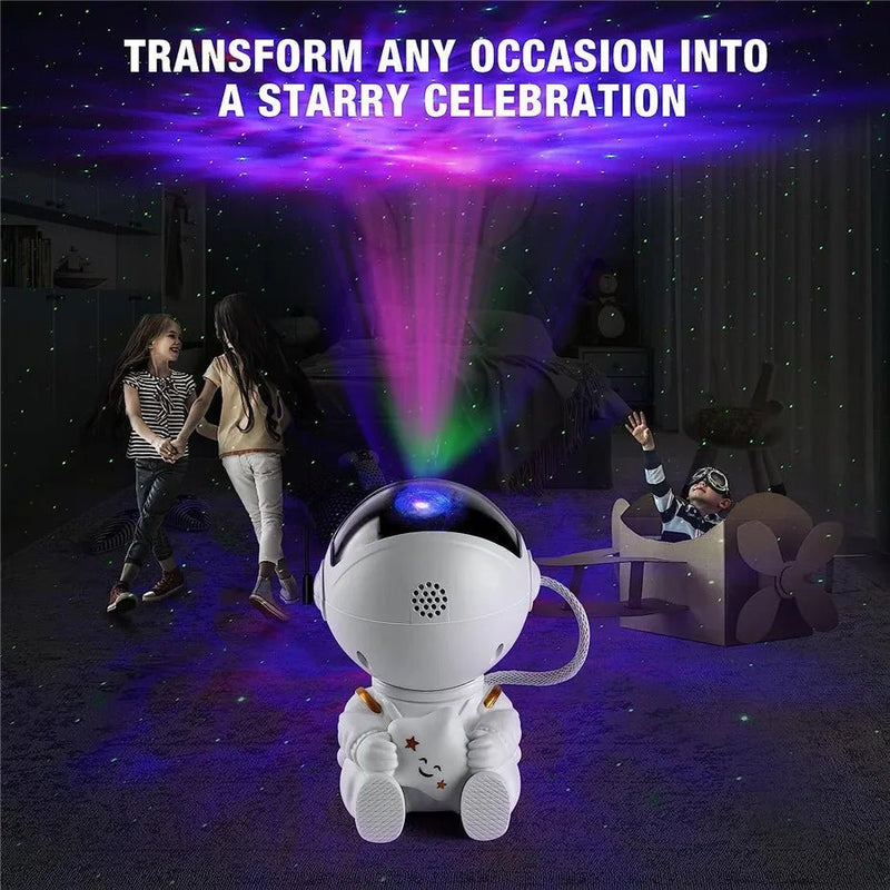 Projetor de luz 2025, céu estrelado, aurora, astronauta, espaço, projetor, nebulosa, teto, quarto, decoração de casa, presente infantil. - Nuvetzi.